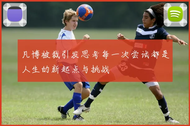 凡博被裁引发思考每一次尝试都是人生的新起点与挑战