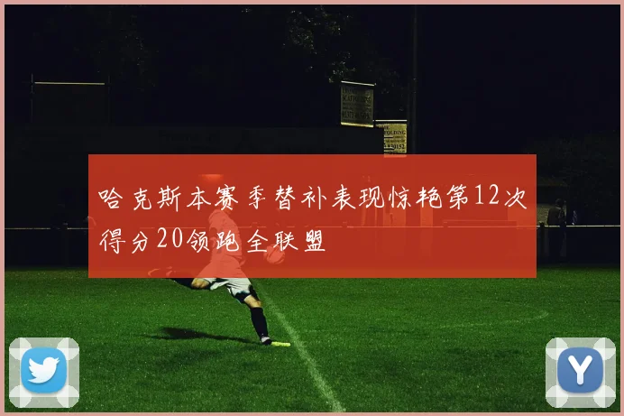 哈克斯本赛季替补表现惊艳第12次得分20领跑全联盟